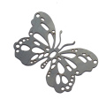 Wholesale custom cnc machining gold & silver butterfly cnc laser cutting machine zinc sheet metal parts